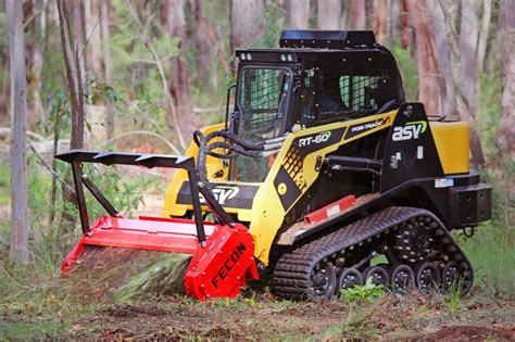 mini excavator mulcher for rent|skid loader forestry mulcher rental.